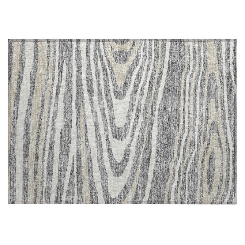 Aquaisha Abstract Indoor / Outdoor Rug, Rectangle 1'8" x 2'6"