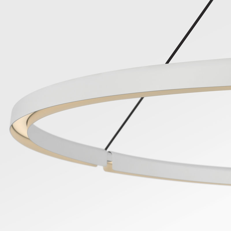 Cloak 1 - Light LED Pendant, 22.2" H x 48.6" W x 48.6" D, Matte White