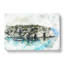Sailing Boat In Formentera Spain In Abstract - Wrapped Canvas-55341246