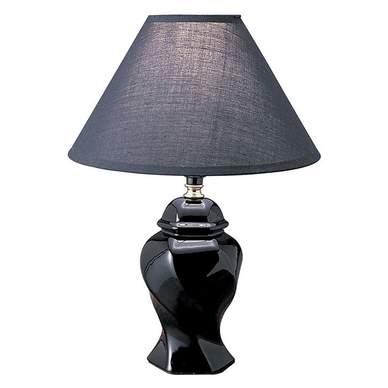 Lamp, Black, 13'' H X 10'' W X 10'' D