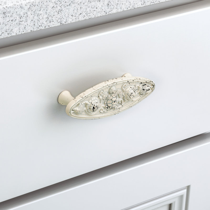 Ensemble de poignées 3 po Seaside Cottage, Blanc antique