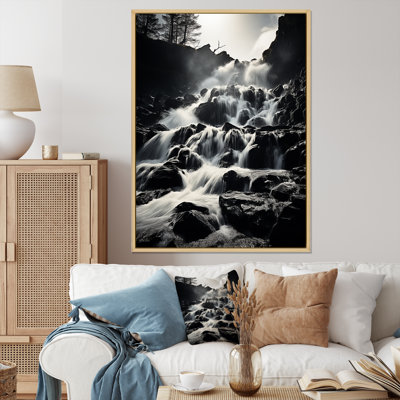 " Monochrome Waterfall Cascading Harmony II "