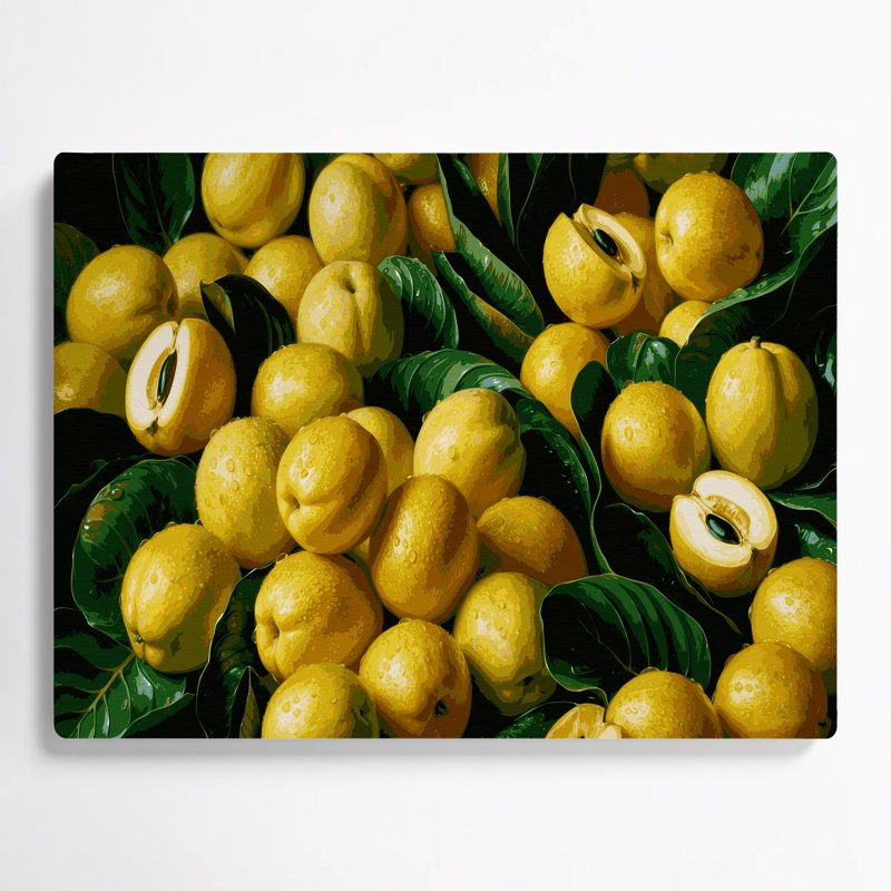 «Fruit Abiu», art mural en métal vert, H 11 po x l 14 po