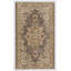 Tapis turc rétro. Tapis en laine fait à la main. Beige, brun, jaune sable doux
