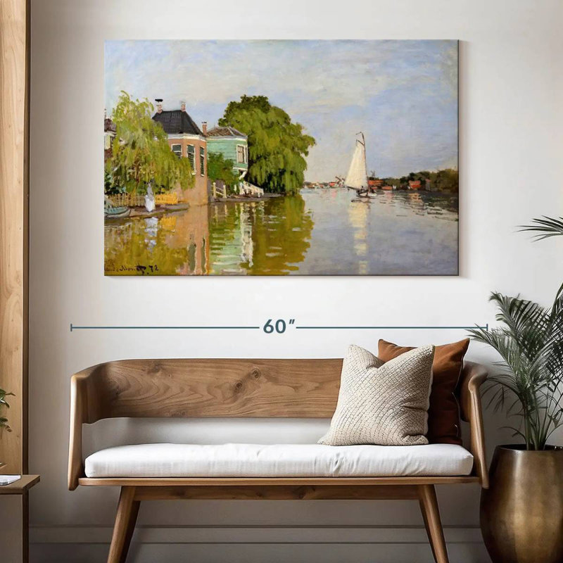 Maisons Harpa sur l'Achterzaan 1871, H 34 po x l 51 po