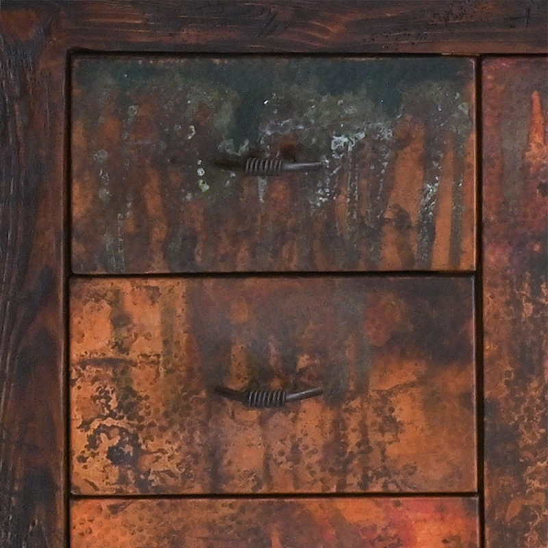 Copper and Reclaimed Wood Buffet