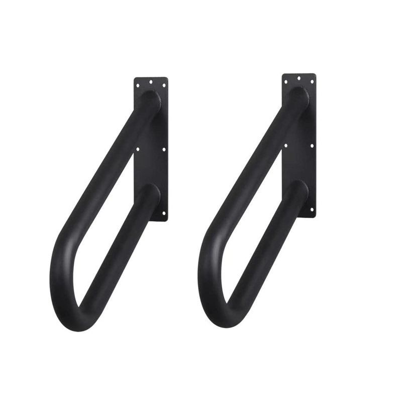 2 Pack Handrails For Outdoor Steps Wall Mounted Step Handrails Heavy-Duty U-Shape Indoor Outdoor Hand Railings For 1-3 Step Stair Handrails