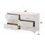 Commode 6 tiroirs Casilda, finition blanche