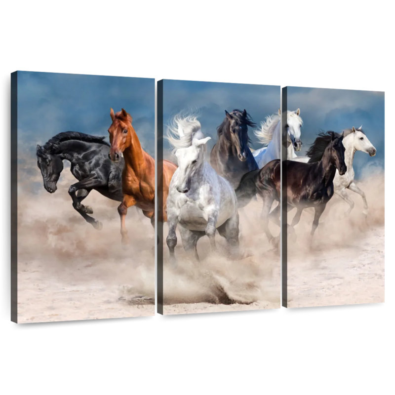 Running Horses, 24" H x 38" W