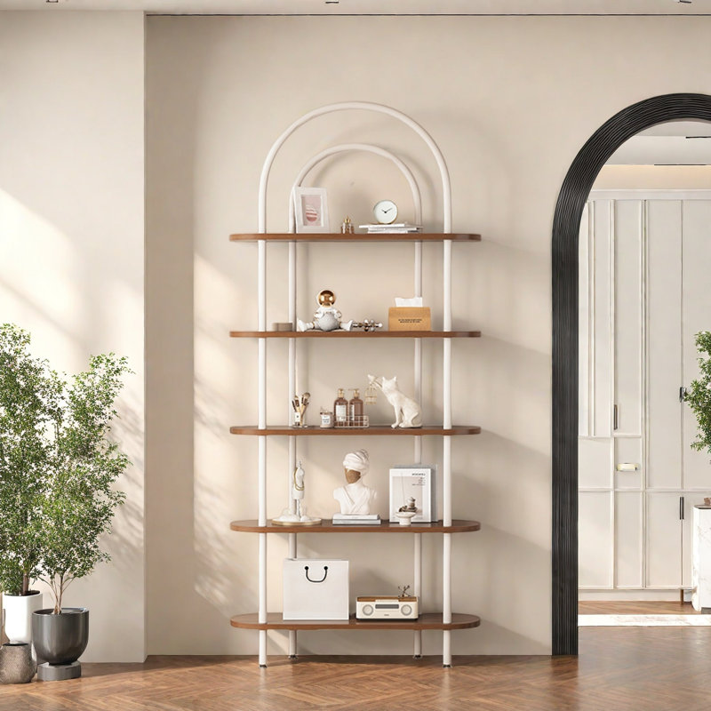 Janien, Brun foncé / blanc, H 79,9 po x l 47,2 po x P 11,8 po