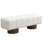 Banc rembourré en blanc Boucle