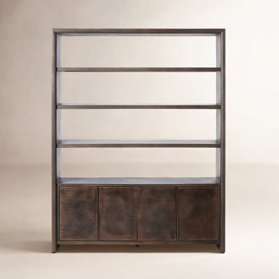 Tomlin Bookcase-Espresso Oak Veneer