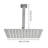 Rain Shower Head High Pressure Rainfall Showerhead Water Saving-118580369