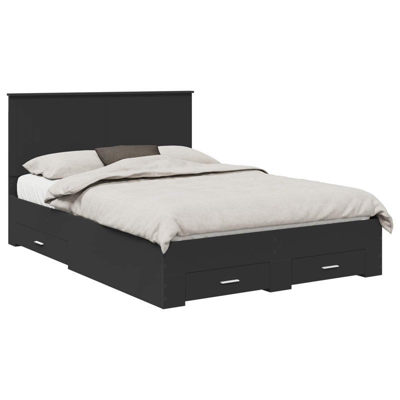 Bed, Black, Double (4'6)