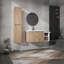 Meuble-lavabo mural 42 po avec lavabo et armoire latérale, portes à fermeture douce, armoire combinée (KD-Packing)-1710324391