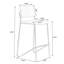 Chaise d'appoint à dossier brun uni (ensemble de 2)-133396670