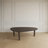 47" Large Triangular Oak Legs Coffee Table - Solid Wood Center Furniture for Living Room - Mid Century Modern Walnut Finish Cocktail Table-965813721