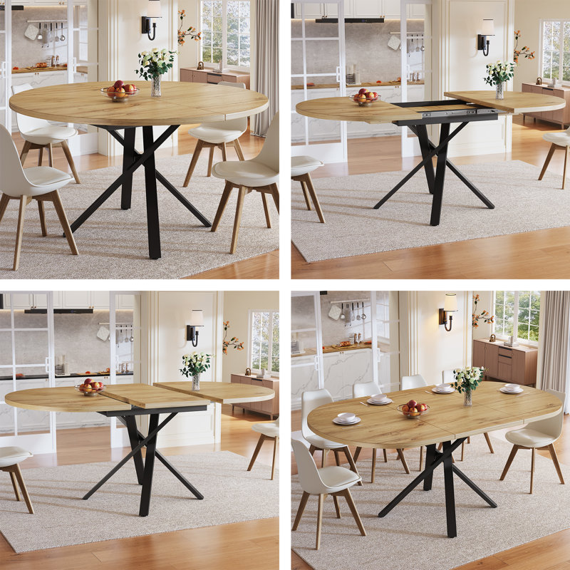 Dining Table, Brown Wood / Does Not Apply, 75.5cm H x 100cm W x 40cm D