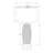 Lighting, 25"H, Table Lamp, Grey Ceramic, Grey Shade, Modern