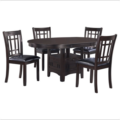 Hester Black and Espresso 5-piece Dining Set