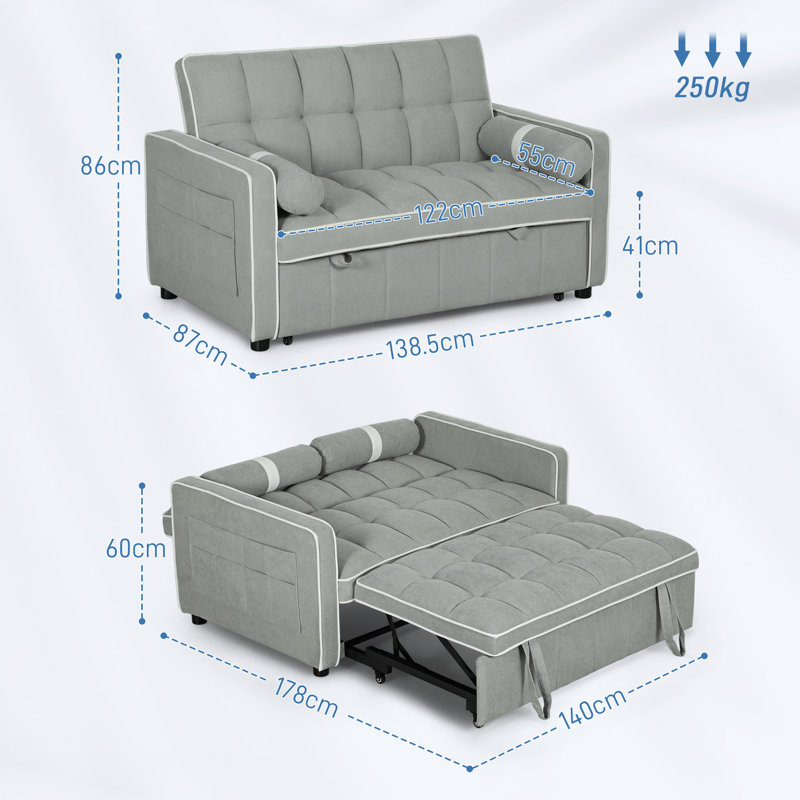 Shlome 2 Seater Sofa Bed