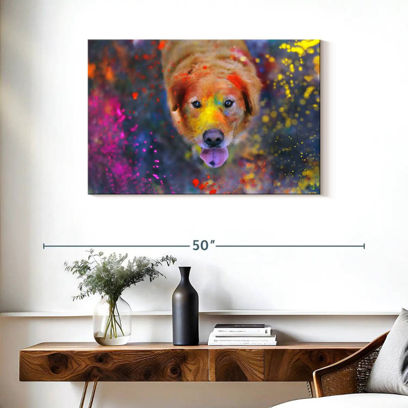 Crowle coloré Labrador, H 24 po x l 36 po
