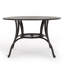Table de salle à manger d'extérieur en fonte d'aluminium, bronze