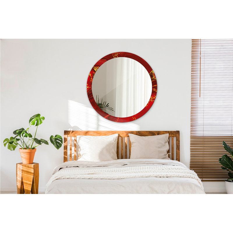 Huldar Glass Flat Wall Mirror
