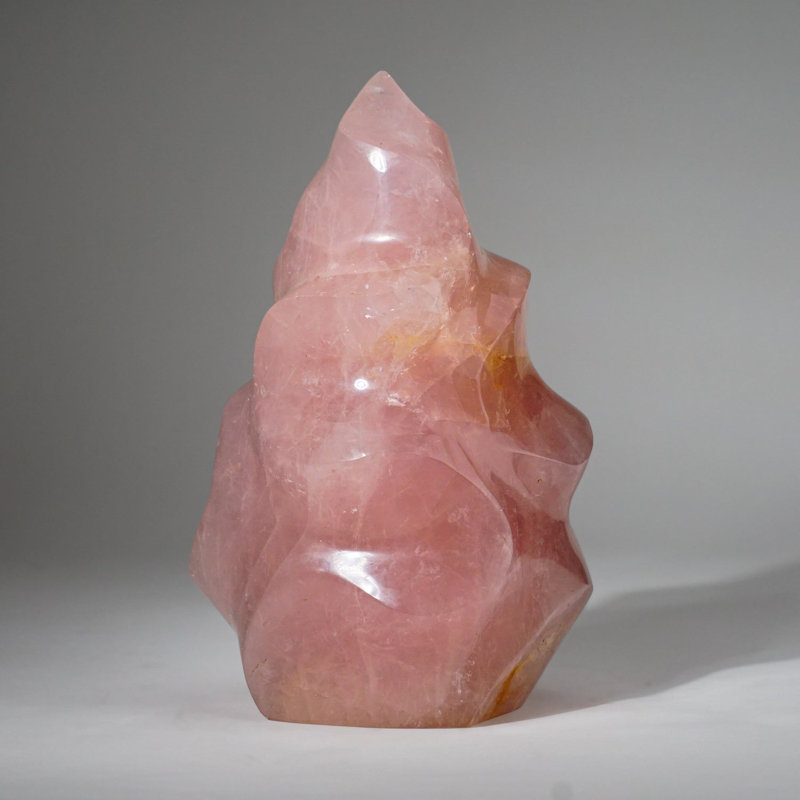 Polished Rose Quartz Flame Freeform from Brazil (6.7 lbs)