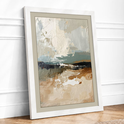 Layered Horizons Scandinavian - Framed Print