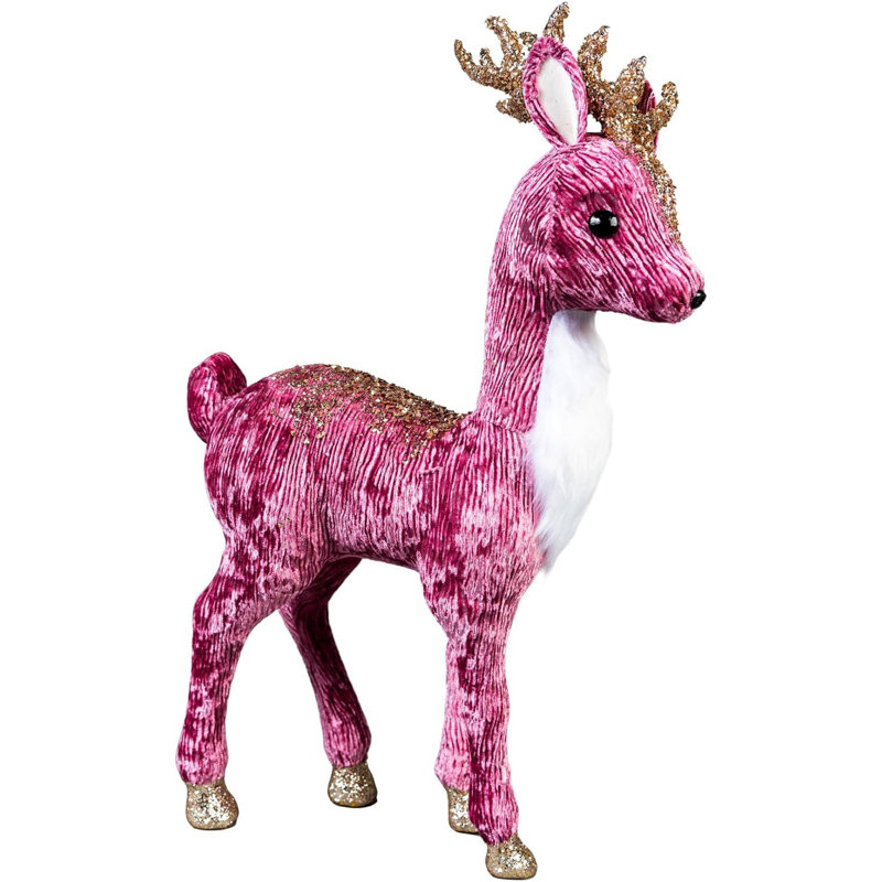 No Holiday Shaped Ornament, 35 cm x 3.5cm x 2cm, Pink