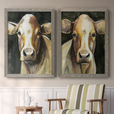 " Sweet Eyes I " 2 - Pieces Painting Print