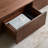 Modern simple black walnut coffee table