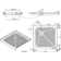 36'' W 36'' D Square Double Shower Base