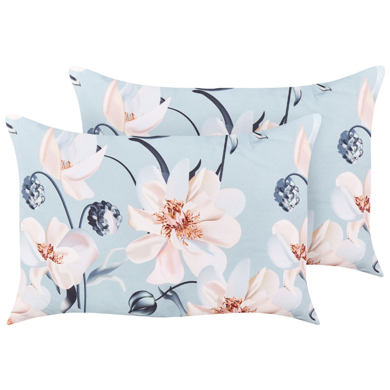 APRICALE Indoor / Outdoor Floral Rectangular Lumbar Cushion