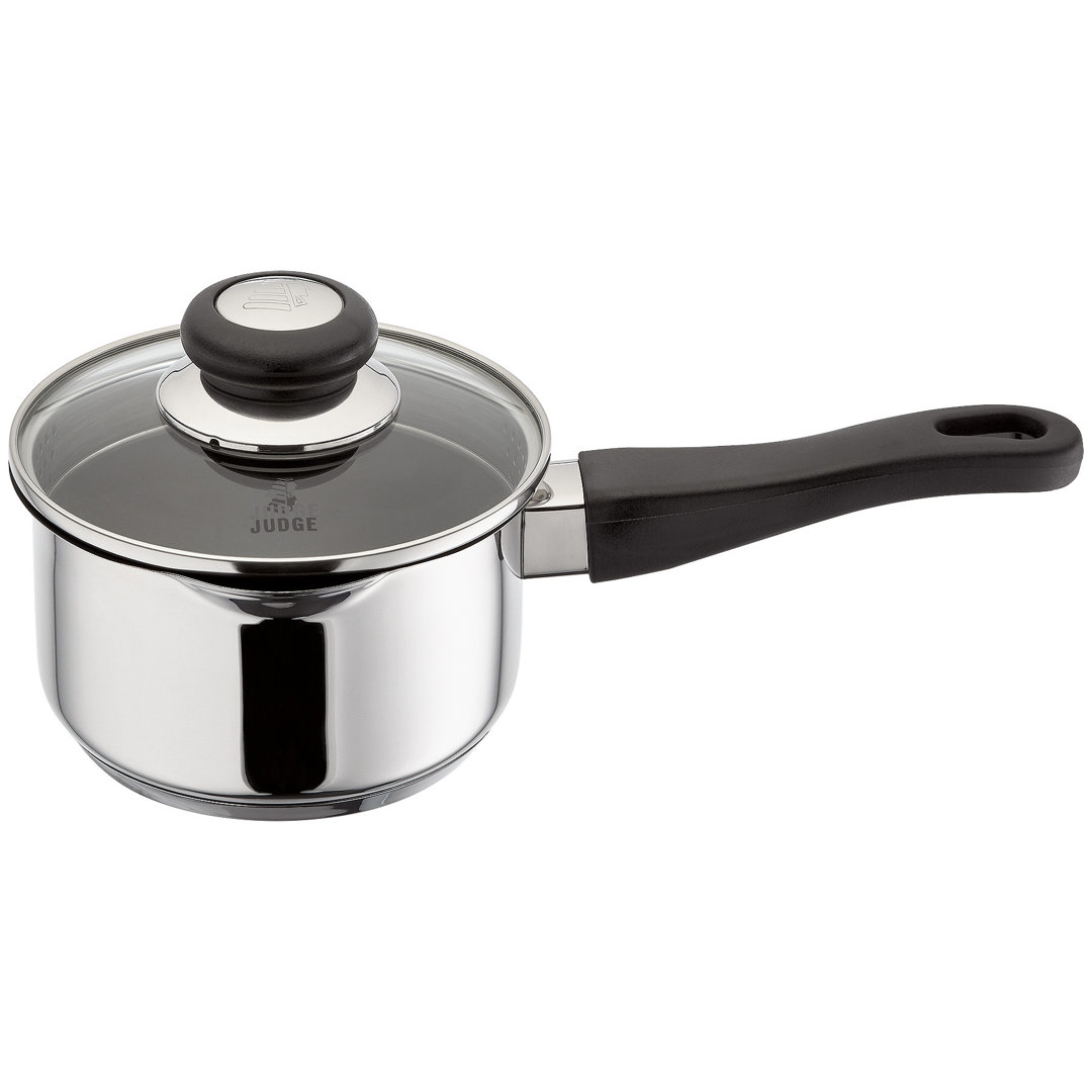 Judge Vista Non-Stick Saucepan with Draining Glass Lid