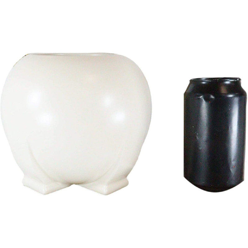 Canby Terracotta Table Vase, White