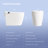Elongated Tankless Smart Toilet with Bidet Wash, Heated Seat, Powerful 1.28 GPF Auto Flush, Warm Air Dryer, Foot Sensor Flush & Night Light (Remote Included)