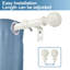 Tringle à rideaux télescopique simple 5/8 po Charlton Home®-2001874526-2002497422