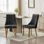 Chenille Clanton, ensemble de 2 avec pieds en métal-976611455-976611456