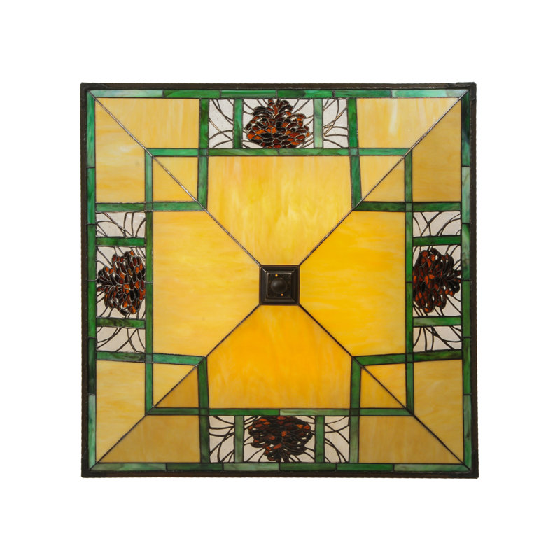 Bronze 4-Light Indoor/Outdoor Energy Star Semi-Flush Mount