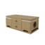 Table basse Harper Farmhouse avec 2 poufs en forme de maison pour chats et 4 tiroirs-2094847453