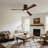 42 in. 3 - Blade Solid Wood Flush Mount Ceiling Fan with LED Light and Remote Control-1476598119-1476598138