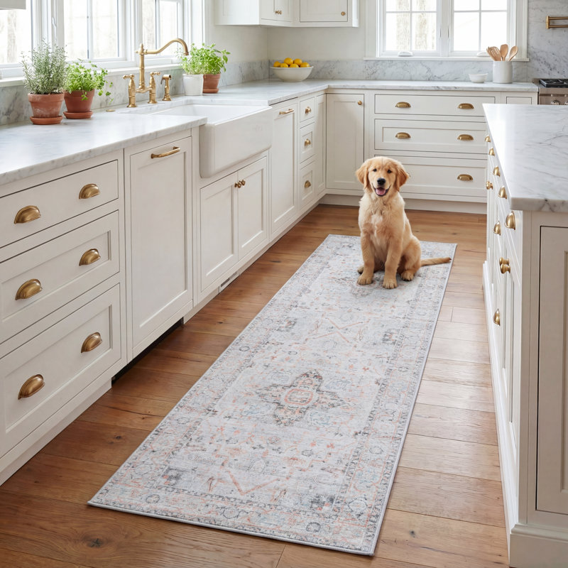 Farolt Performance Machine Washable Oriental Rug, Runner 2'6" x 8'