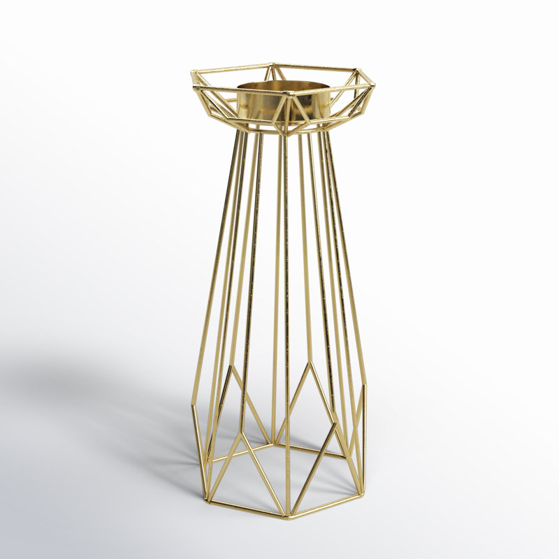 Chandelier en fer Friedrick, H 7,9 po x l 2,4 po x P 2,4 po