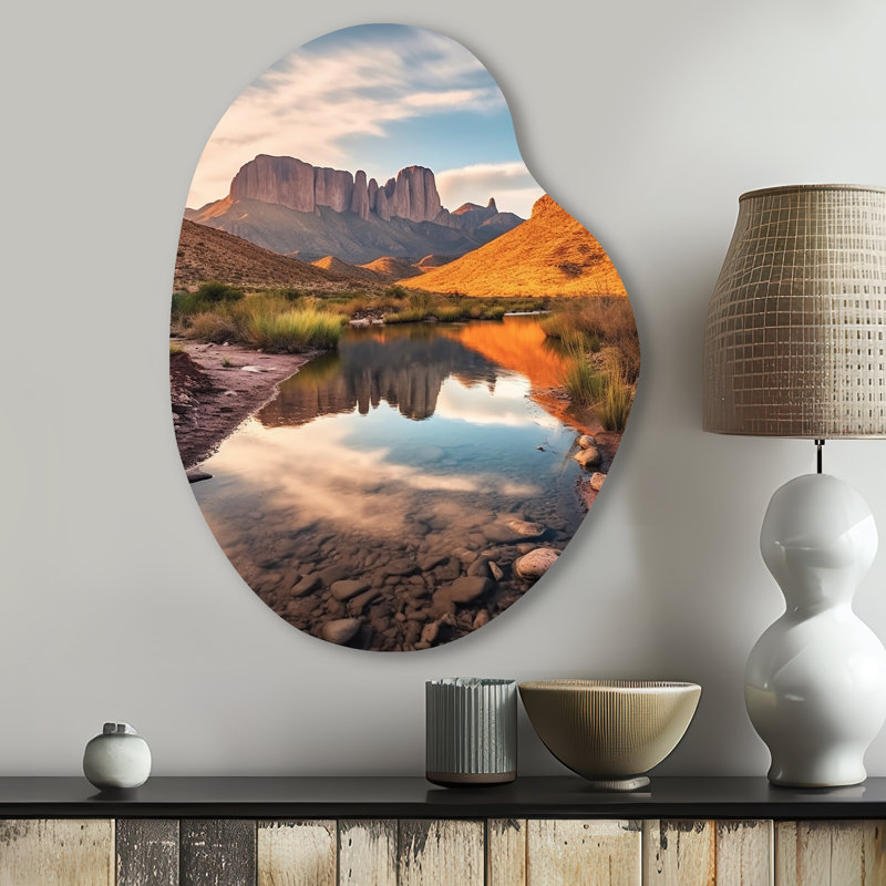 Décoration murale irrégulière en métal Grimbal - Texas Pear, H 30 po x l 22 po x P 1 po