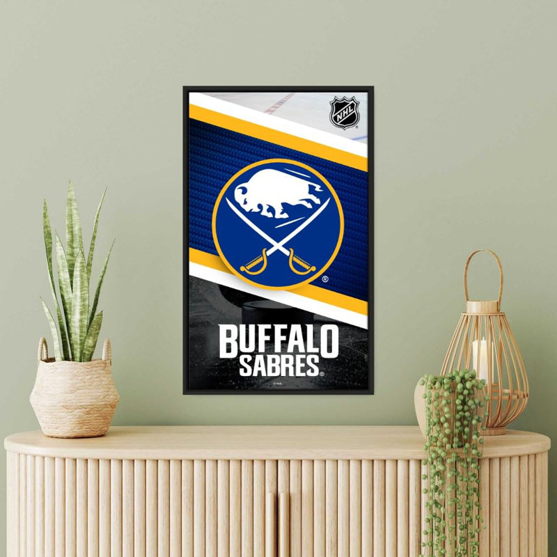 «Winnipeg Jets», impression sur toile tendue - Équipe de hockey de la LNH sous licence officielle, Noir, H 43 po x l 27 po
