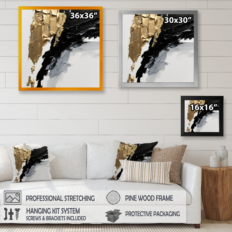 «Seconds Before Euphoria III», reproduction sur toile, Impression noire sur toile encadrée, H 16 po x l 16 po x P 1 po
