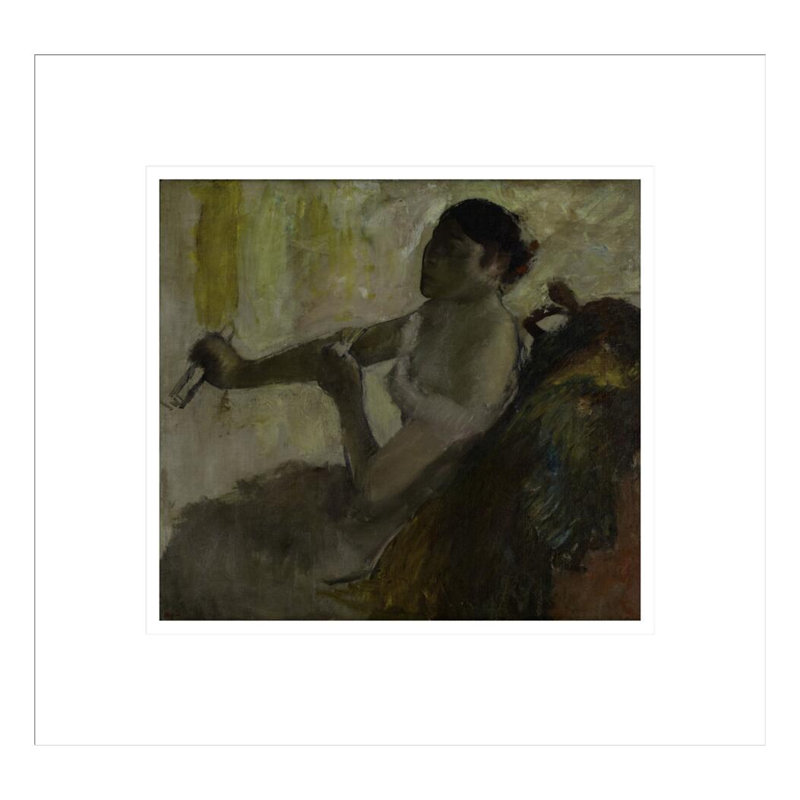 Portrait de Mlle Rose Caron par Edgar Degas, H 13,75 po x l 14,47 po