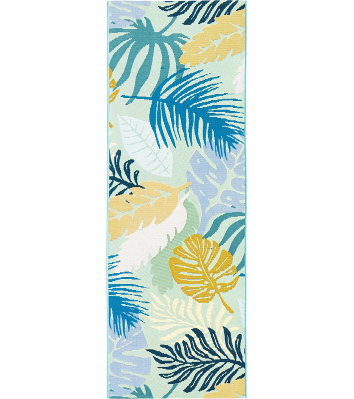 Tapis d'extérieur moderne Windall, Tapis de couloir 2 pi 7 po x 5 pi 3 po